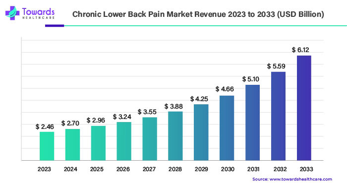 Chronic Lower Back Pain Market Revenue 2023 - 2033