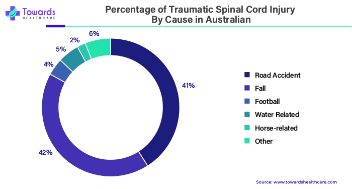 Percentage of Traumatic Spinal Cord Injury By Cause in Australian